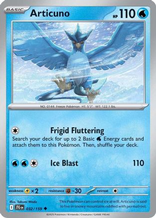Articuno - 032/159 (32) Reverse Holofoil [SV09: Journey Together]