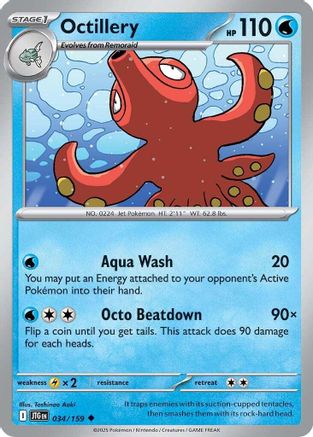 Octillery (34) Reverse Holofoil [SV09: Journey Together]