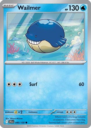 Wailmer (40) Reverse Holofoil [SV09: Journey Together]