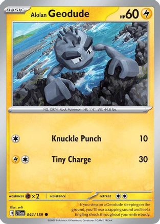 Alolan Geodude (044/159)  [SV09: Journey Together]
