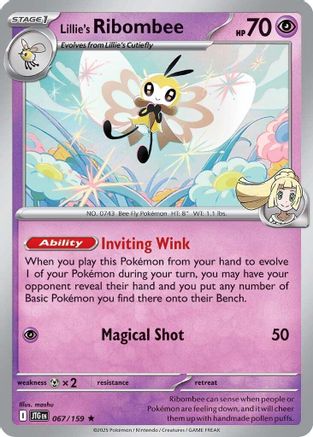 Lillie's Ribombee - 067/159 (67)  [SV09: Journey Together]