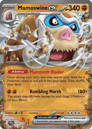 Mamoswine ex - 079/159 (79) Holofoil [SV09: Journey Together]