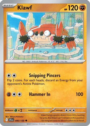 Klawf (090/159) Reverse Holofoil [SV09: Journey Together]