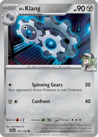 N's Klang (104/159) Reverse Holofoil [SV09: Journey Together]