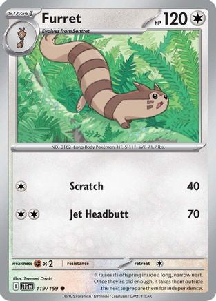 Furret - 119/159 (119)  [SV09: Journey Together]