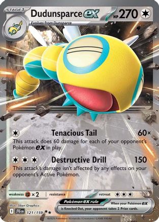 Dudunsparce ex - 121/159 (121) Holofoil [SV09: Journey Together]