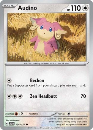 Audino (124) Reverse Holofoil [SV09: Journey Together]
