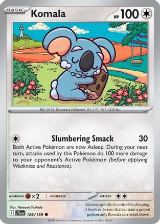 Komala (129) Reverse Holofoil [SV09: Journey Together]