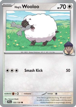 Hop's Wooloo - 135/159 (135)  [SV09: Journey Together]