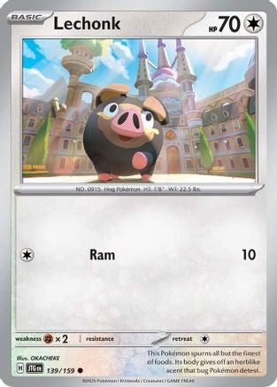 Lechonk (139) Reverse Holofoil [SV09: Journey Together]