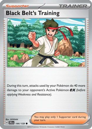 Black Belt's Training - 144/159 Reverse Holofoil [SV09: Journey Together]