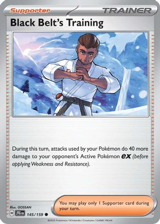 Black Belt's Training - 145/159 Reverse Holofoil [SV09: Journey Together]