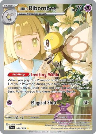 Lillie's Ribombee - 164/159 (164) Holofoil [SV09: Journey Together]