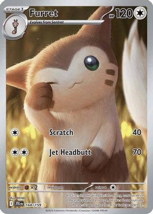 Furret - 168/159 (168) Holofoil [SV09: Journey Together]