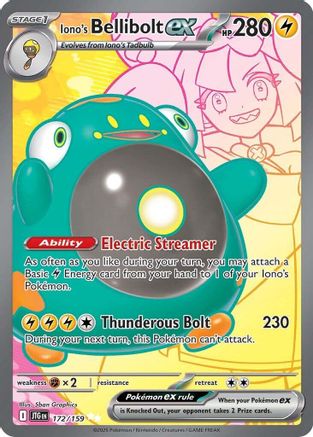 Iono's Bellibolt ex - 172/159 (172) Holofoil [SV09: Journey Together]
