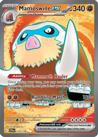 Mamoswine ex - 174/159 (174) Holofoil [SV09: Journey Together]