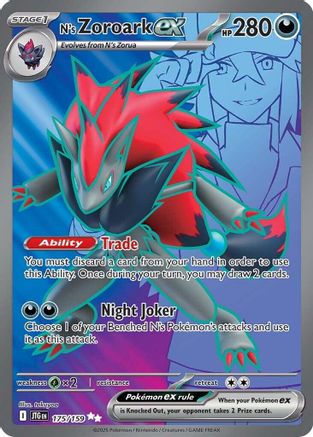 N's Zoroark ex - 175/159 (175) Holofoil [SV09: Journey Together]