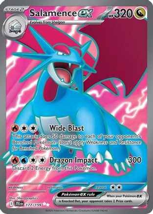 Salamence ex - 177/159 (177) Holofoil [SV09: Journey Together]