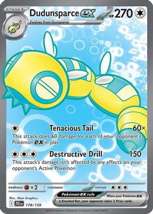 Dudunsparce ex - 178/159 (178) Holofoil [SV09: Journey Together]