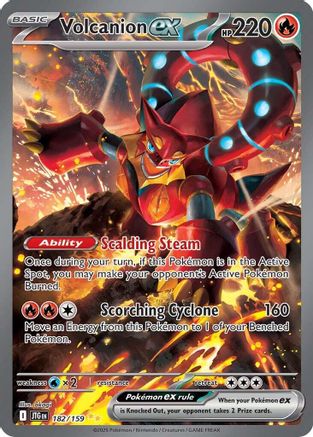 Volcanion ex - 182/159 (182) Holofoil [SV09: Journey Together]