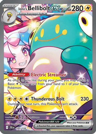 Iono's Bellibolt ex - 183/159 (183) Holofoil [SV09: Journey Together]