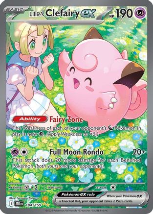 Lillie's Clefairy ex - 184/159 (184) Holofoil [SV09: Journey Together]