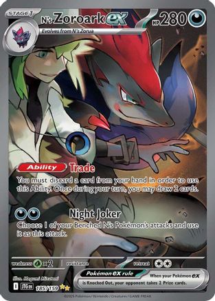 N's Zoroark ex - 185/159 (185) Holofoil [SV09: Journey Together]