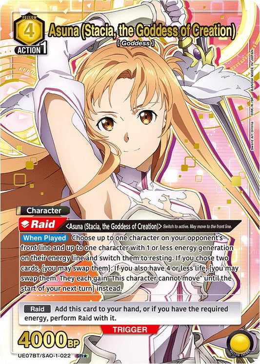 Asuna (Stacia, the Goddess of Creation) (022) (SR*) [UE07BT - UE07BT/SAO-1-022]