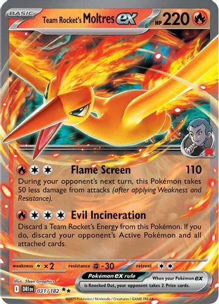 Team Rocket's Moltres ex (31/182) Holofoil [SV10: Destined Rivals]