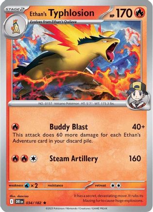 Ethan's Typhlosion (34/182) Holofoil [SV10: Destined Rivals]