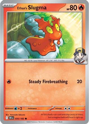 Ethan's Slugma (35/182) Reverse Holofoil [SV10: Destined Rivals]