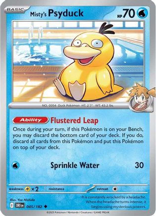 Misty's Psyduck (45) Reverse Holofoil [SV10: Destined Rivals]