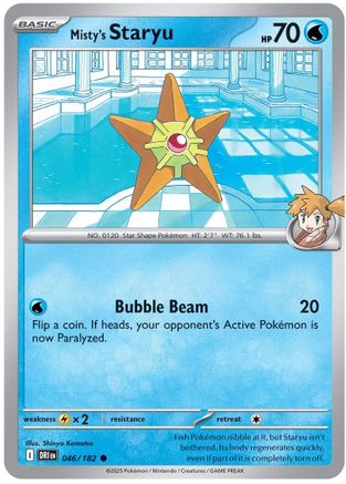 Misty's Staryu (46/182) Reverse Holofoil [SV10: Destined Rivals]