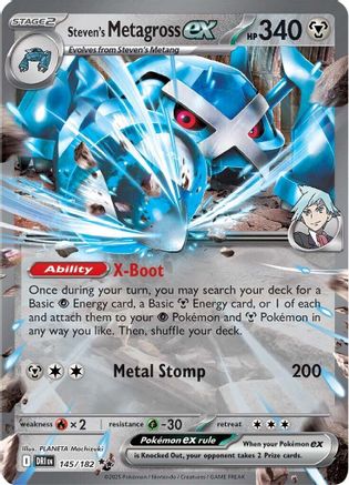 Steven's Metagross ex (145/182) Holofoil [SV10: Destined Rivals]