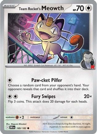Team Rocket's Meowth (149/182)  [SV10: Destined Rivals]