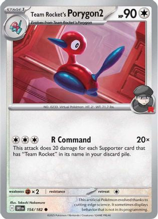 Team Rocket's Porygon2 154/182  [SV10: Destined Rivals]