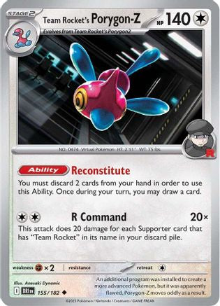 Team Rocket's Porygon-Z (155/182)  [SV10: Destined Rivals]