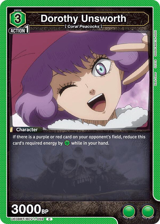 Dorothy Unsworth [UE08BT - UE08BT/BCV-1-059]