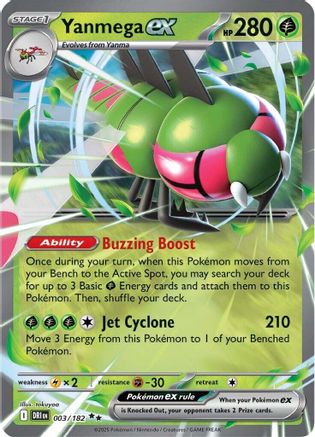 Yanmega ex - 003/182 (3) Holofoil [SV10: Destined Rivals]