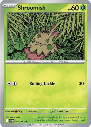 Shroomish (5/182)  [SV10: Destined Rivals]