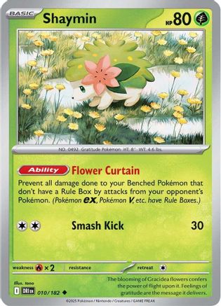 Shaymin - 010/182 Reverse Holofoil [SV10: Destined Rivals]