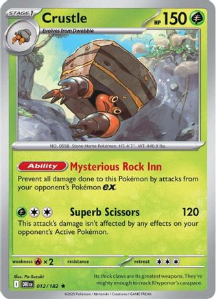 Crustle - 012/182 (12) Reverse Holofoil [SV10: Destined Rivals]