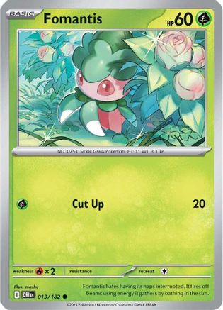 Fomantis (13/182) Reverse Holofoil [SV10: Destined Rivals]