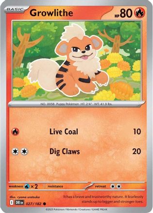 Growlithe (27/182)  [SV10: Destined Rivals]