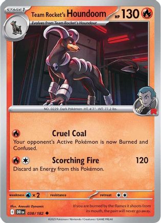 Team Rocket's Houndoom - 038/182 (38)  [SV10: Destined Rivals]