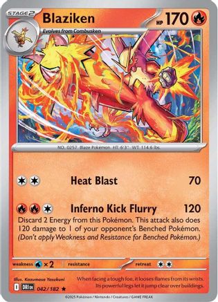 Blaziken - 042/182 (42) Holofoil [SV10: Destined Rivals]