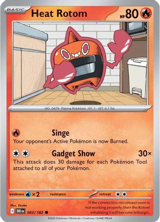 Heat Rotom (43/182)  [SV10: Destined Rivals]