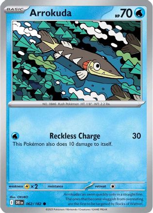 Arrokuda (62/182) Reverse Holofoil [SV10: Destined Rivals]