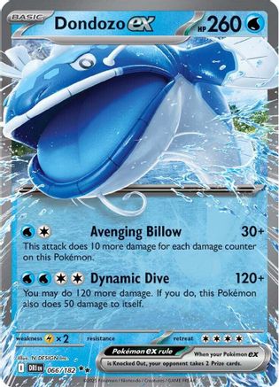 Dondozo ex - 066/182 (66) Holofoil [SV10: Destined Rivals]