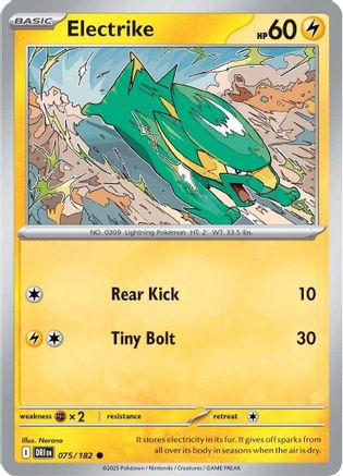 Electrike - 075/182  Reverse Holofoil [SV10: Destined Rivals]